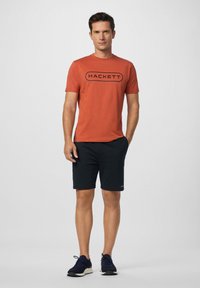 Hackett London Camiseta estampada - burnt ochre orange
