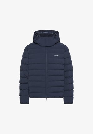 Calvin Klein, HOODED PUFFER - Giacca da mezza stagione - dark sapphire