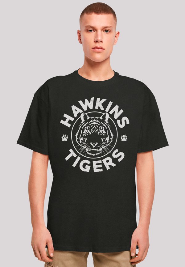 STRANGER THINGS HAWKINS TIGER NETFLIX TV SERIES - T-Shirt print - schwarz