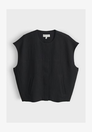 OPUS PANTS, RELAXED FIT CRINKLE LOOK - Smanicato - black