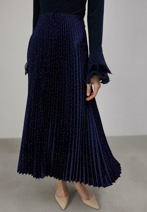 EMBELLISHED  - Gonna a campana - navy blue