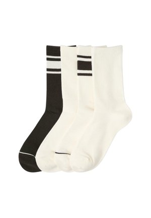 Lindex, LINDEX 4-PACK SPORTY SOCKS LINDEX - Strømper - dark brown