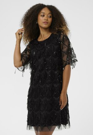 MARGOT SEQUIN - Kokteilikleit/peokleit - pitch black