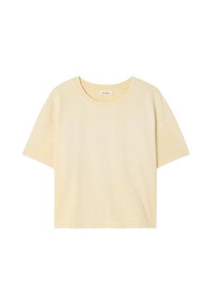 American Vintage, T-SHIRT FEMME AFOMA. - T-paita - ecru spray vintage