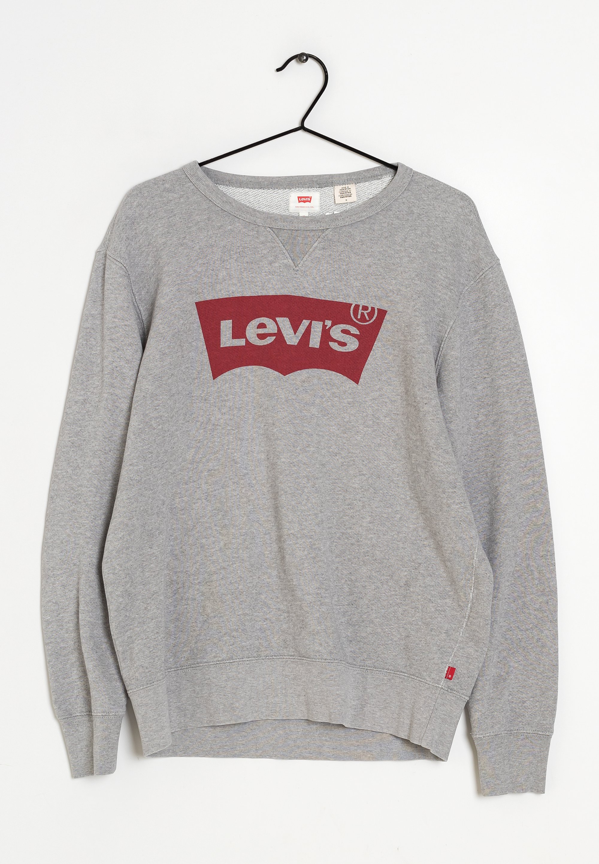Grey Womens Levis Jumper Womens Levis Grey Hoodie Jumper L – Bundl