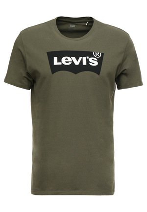 Print T-shirt - olive