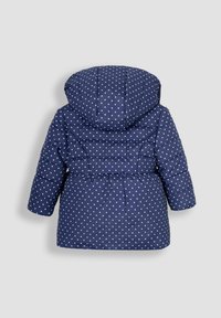 JoJo Maman Bébé APPLIQUE PUFFER - REGULAR FIT - Žieminis paltas - navy white dot