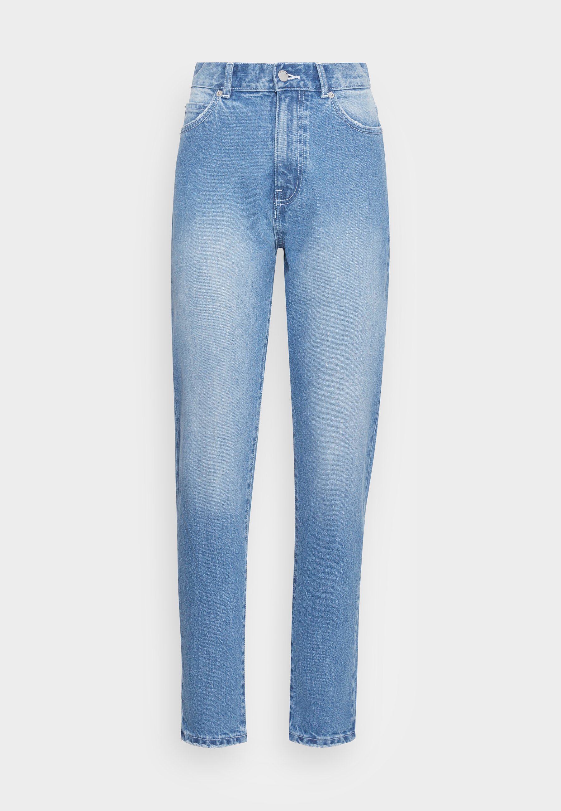 Dr.Denim NORA STRETCH - Straight leg jeans - mid stone stretch/blue denim -  Zalando.co.uk