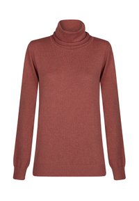 FINE CABLE  TURTLENECK  - Strickpullover - coral