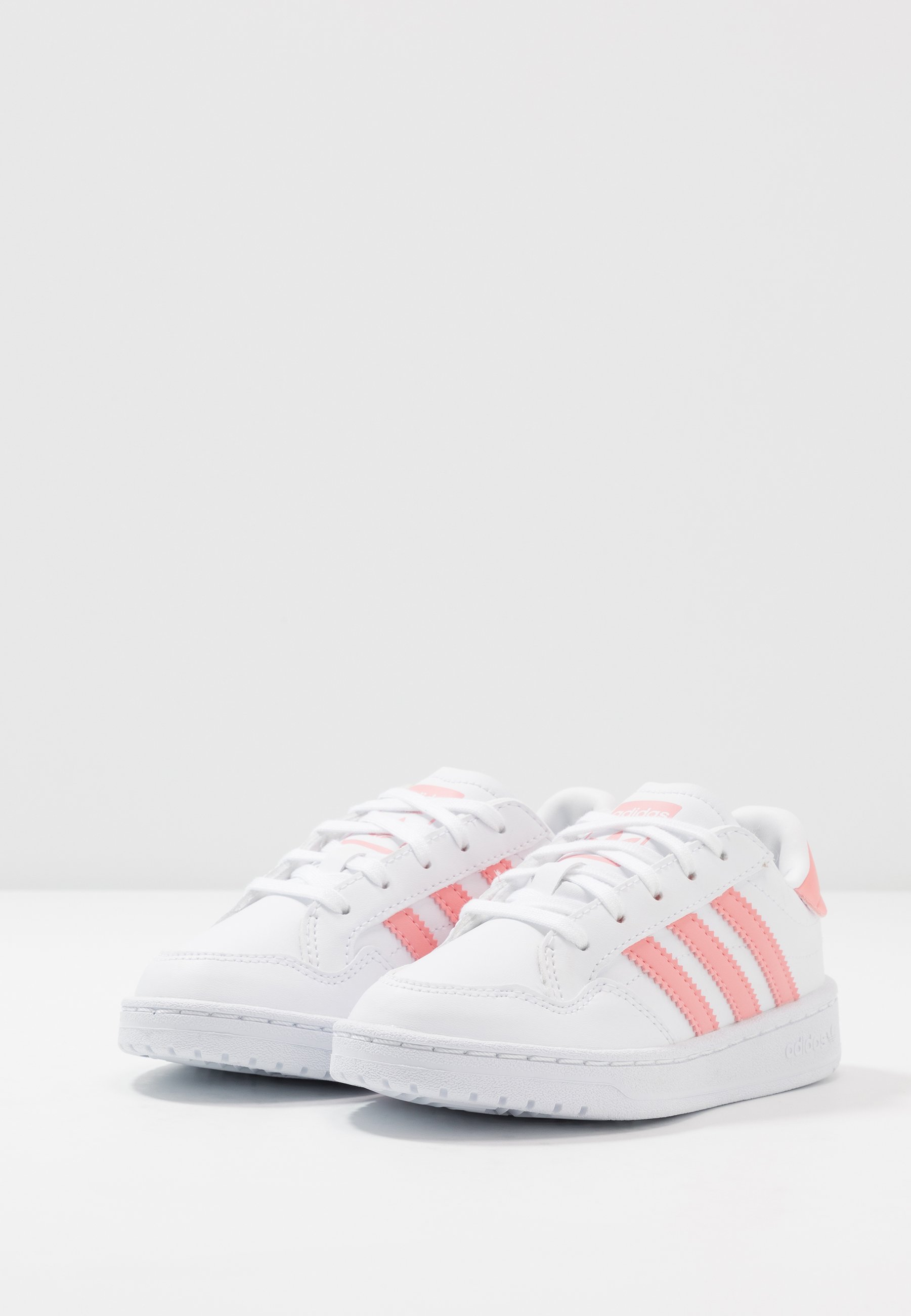 adidas Originals TEAM COURT - Sneakers basse - footwear white/glow  pink/core black/bianco - Zalando.it