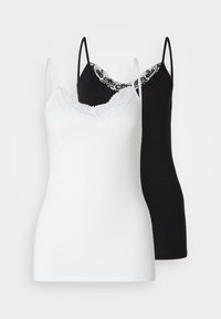 VMINGE SINGLET 2 PACK - Toppi - black/bright white