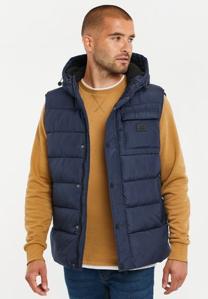 Threadbare Waistcoat - navy