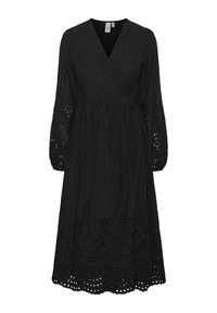 YASLUMA LONG WRAP DRESS - Jurk - black