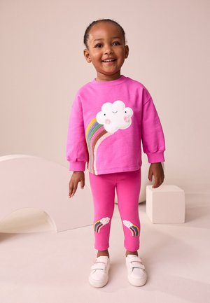Next, REGULAR FIT - KNEE EMBELLSIHED . - Leggings - pink cloud rainbow