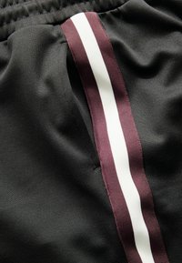 Next SIDE STRIPE JOGGERS - Träningsbyxor - black white