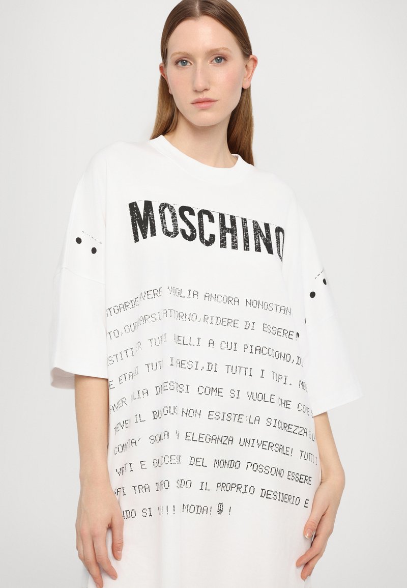 MOSCHINO DRESS - Shirt dress - multi white/multi-coloured - Zalando.ie