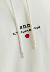 R.D.D. ROYAL DENIM DIVISION GEDRUCKT  - Felpa con cappuccio - egret