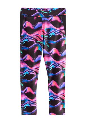 Next Leggings - Pantaloni - black multi wave