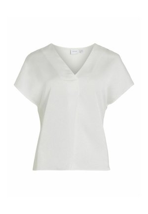 VIELLETTE V-NECK S S - NOOS - T-shirt imprimé - snow white