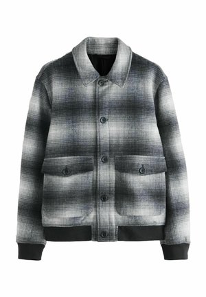 REGULAR FIT - CHECK - Light jacket - black white