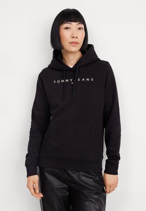 Tommy Jeans LINEAR HOODIE - Športni pulover - black