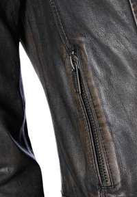 Mustang Lederjacke - schwarz