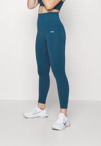 ICANIWILL DEFINE SEAMLESS SCRUNCH - Leggings - teal