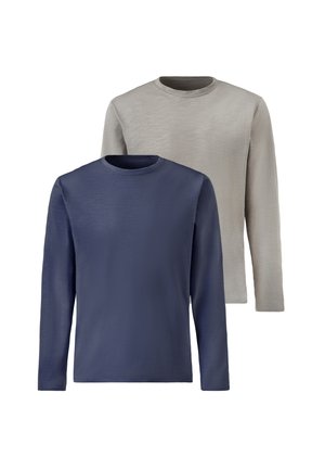 2 PACK - Langarmshirt - blau   grau