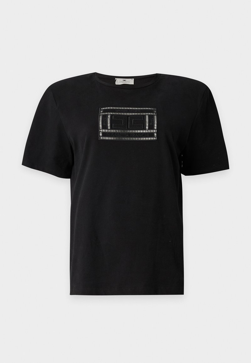 Elisabetta Franchi T-shirt con stampa nero