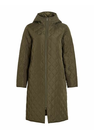 VILA, VITATE L/S HOODED LONG COAT - NOOS - Manteau d'hiver - forest night