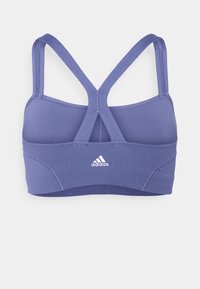 adidas Performance YOGA BRA - Light support sports bra - orbit violet/white