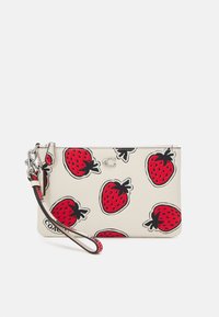 COACH STRAWBERRY SMALL WRISTLET - Lompakko - chalk