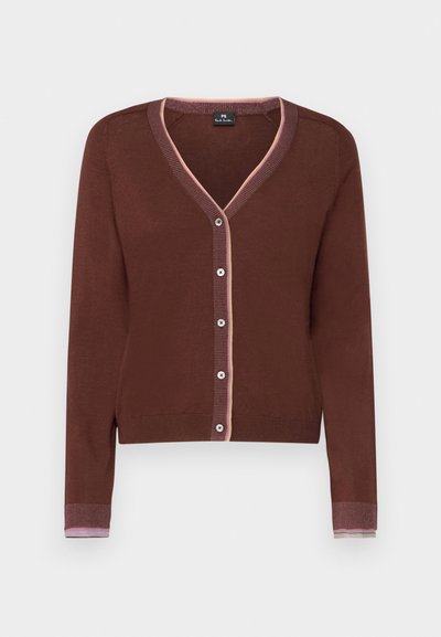 PS Paul Smith WOMENS BUTTON THROUGH - Casaco de malha - brown