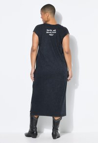 Studio Untold Jerseykleid - mottled anthracite