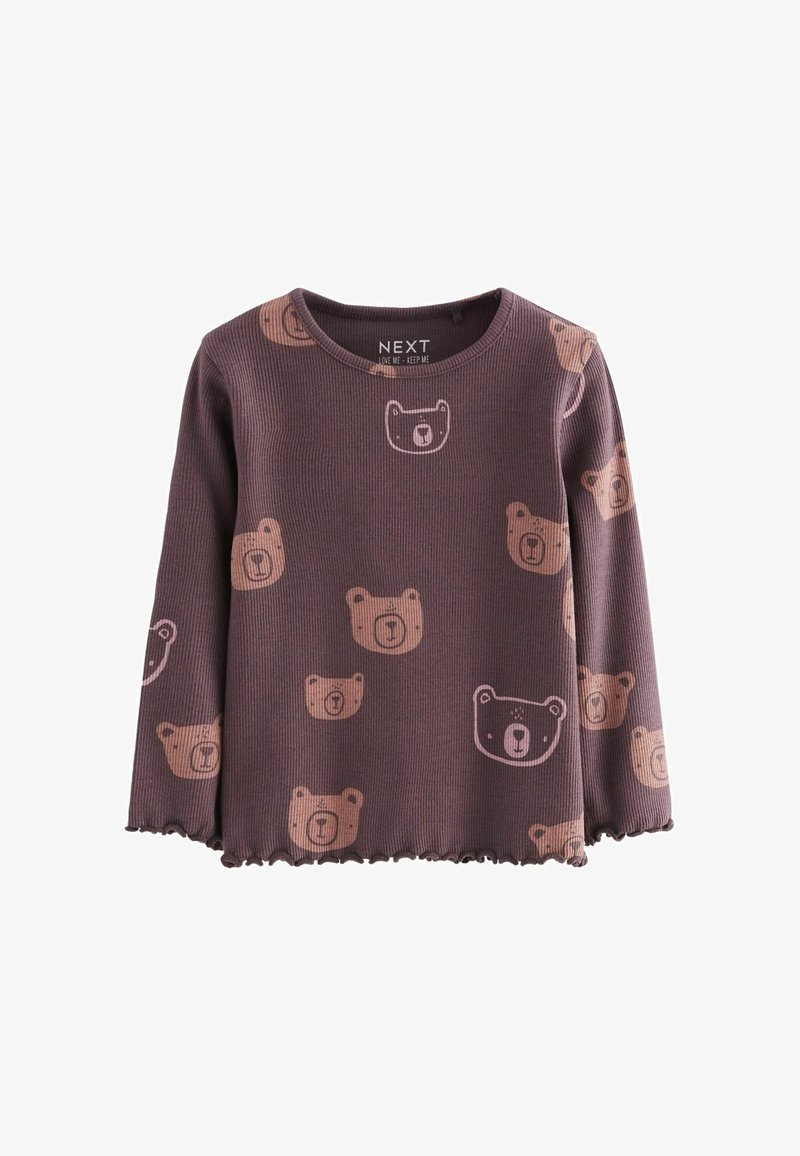 Next Langarmshirt - chocolate brown bears