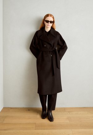 Marc O'Polo EXCLUSIVE COAT DOUBLE BREASTED LONG SHAPE LAPEL COLLAR - Klasisks mētelis - black