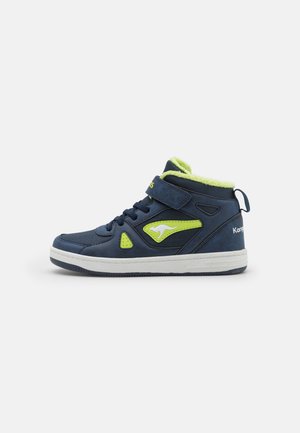 KangaROOS KALLEY II - Sneakers hoog - dark navy/lime