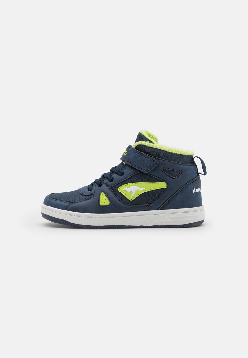 KangaROOS KALLEY II  - High-top trainers - dark navy/lime