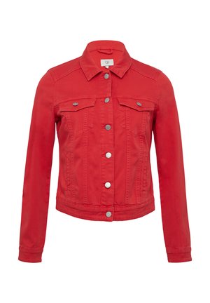 QS COLOURDENIMJACKE - Denim jacket - rot