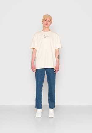 UNISEX SMALL SIGNATURE ESSENTIAL TEE - T-shirt basic - cream