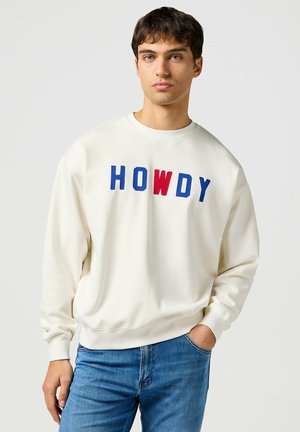 LONG SLEEVE GRAPHIC CREW - Sweatshirt - vintage white