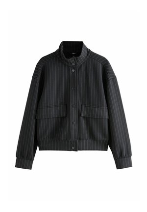 Next, PINSTRIPE SLINKY UTILITY JACKET - Bombera - black
