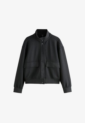 Next, PINSTRIPE SLINKY UTILITY JACKET - Bomberjakke - black