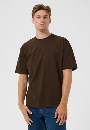 Kaffe, KEJOSH BOXY T-SHIRT - Basic T-shirt - coffee bean