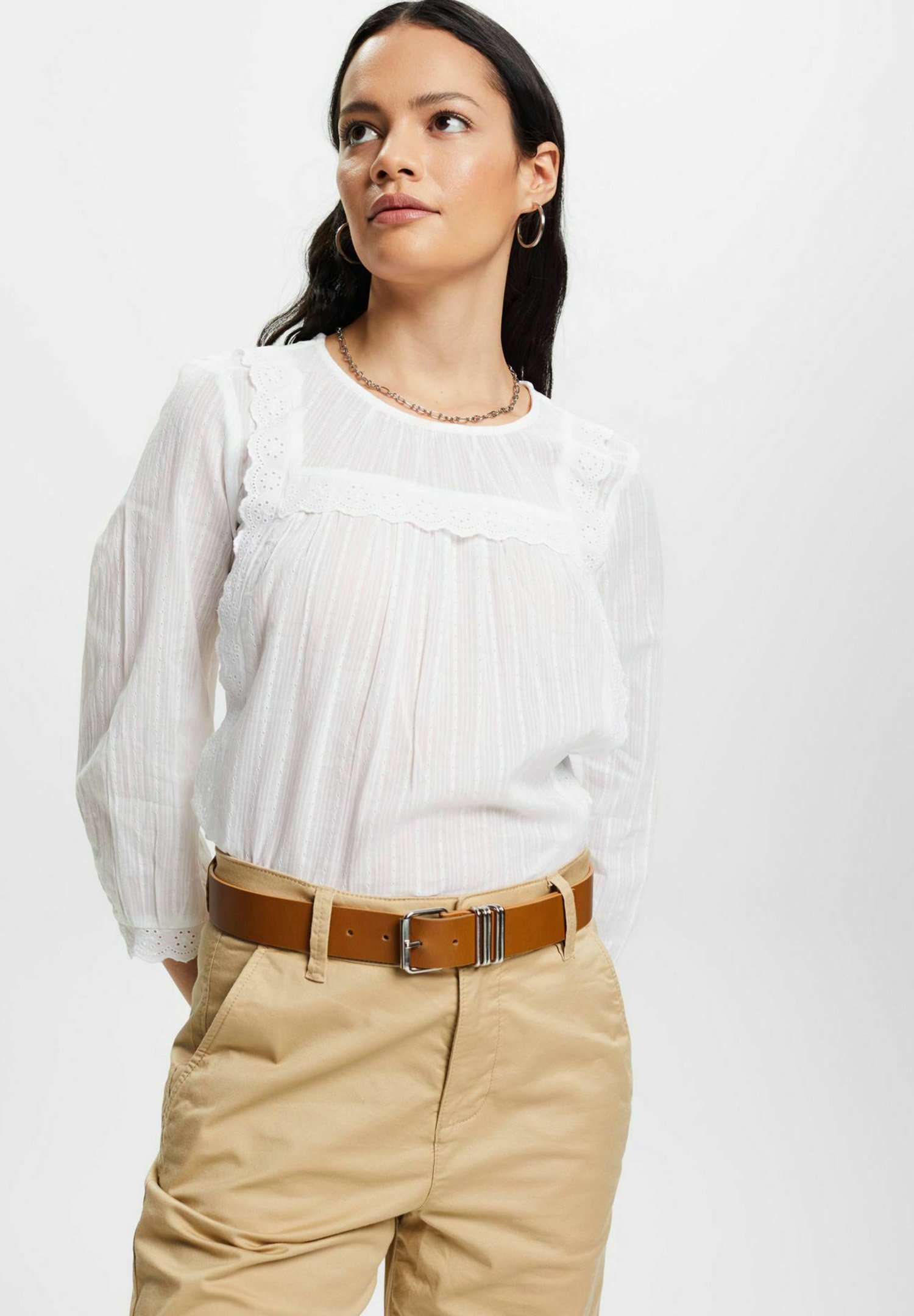 Short uni en jean avec ceinture assorti - Jaune - Kiabi - 15.00