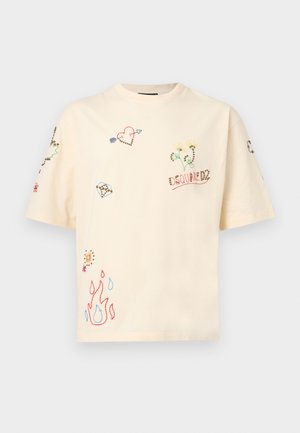 LOOSE FIT TEE - T-shirt imprimé - ivory