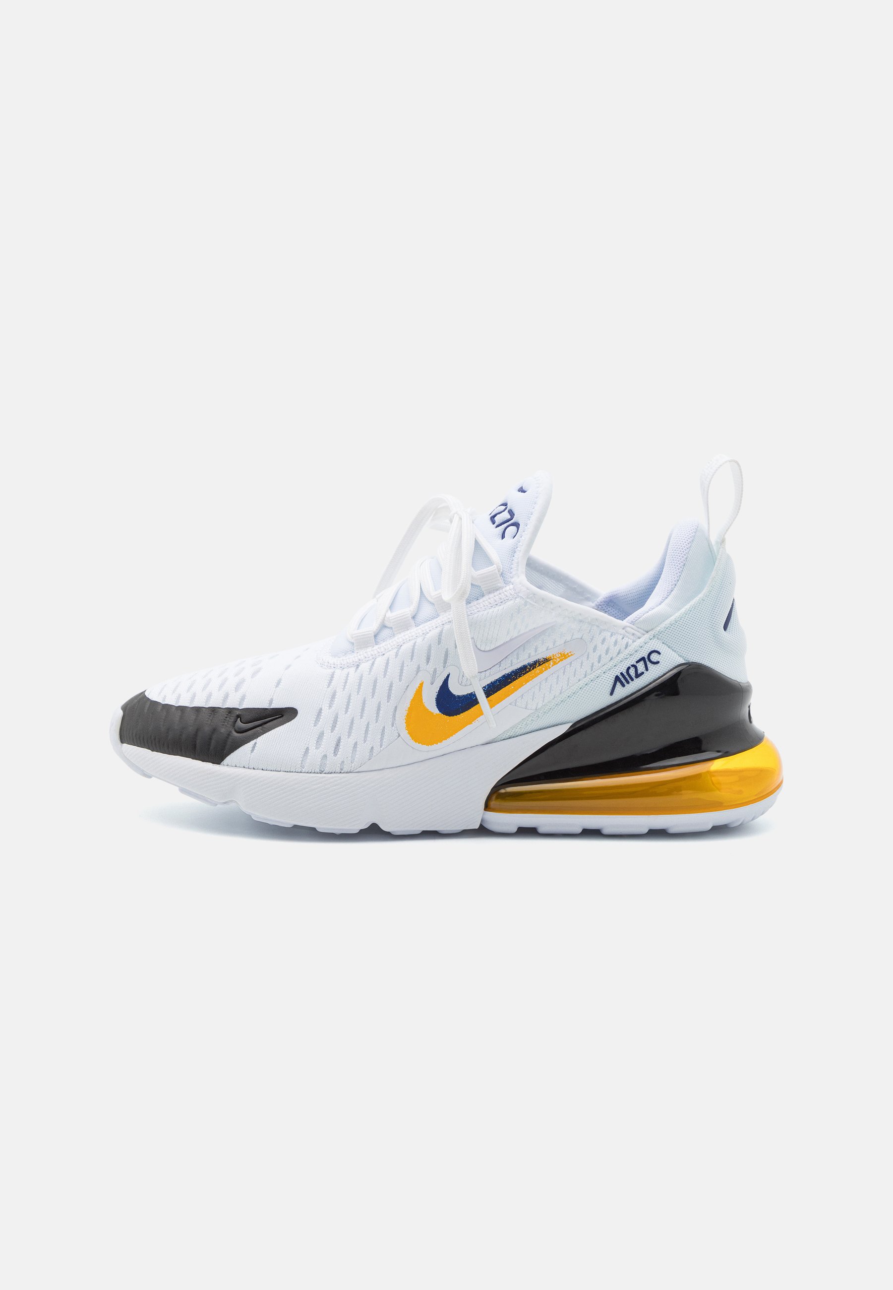 Women's air max 270 sneaker in university gold black  and  university blue Clearance