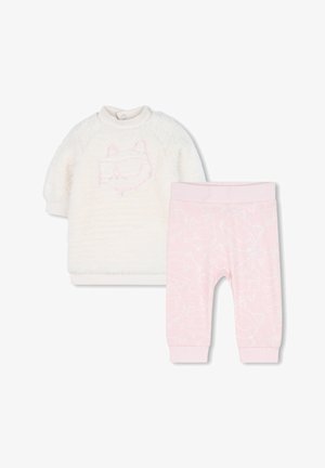 KARL LAGERFELD KIDS SET - Treningo apatinė dalis - off-white/pink