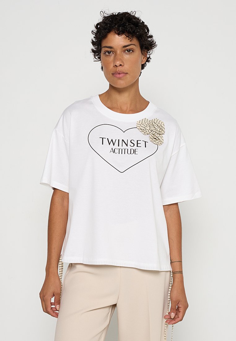 Twinset ACTITUDE T-shirt print wit Twinset ACTITUDE T-shirt print wit
