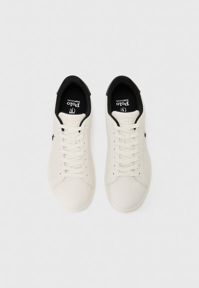 Polo Ralph Lauren HERITAGE COURT II LEATHER SNEAKER UNISEX - Baskets basses - deckwash white/black